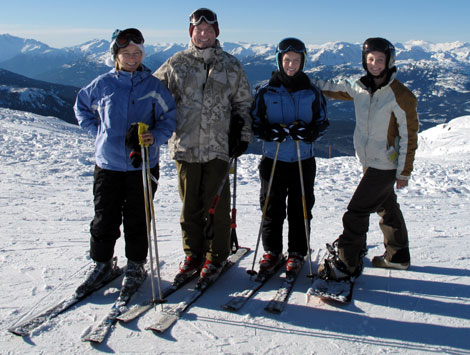 Dr. Roberts, Dr. deMarsche and their children